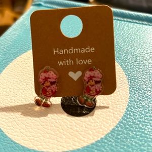 Handmade, acrylic earrings